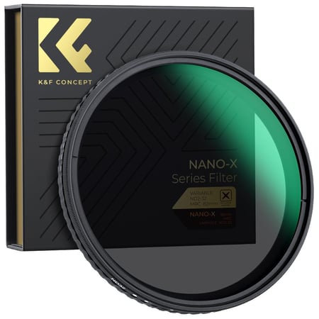 K&F Concept 77MM XV38 Nano-X Variable/Fader ND Filter, ND2~ND32, W/O Black Cross