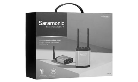 Saramonic VLINK2 KIT1 (TX+RX) 2.4 GHz Wireless Microphone System