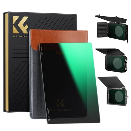 K&F Concept ND16 (4 Stops) Square ND Filter, 4"x5.65" Neutral Density Filter Compatible with Tilta Compatible with SmallRig Matte Box, Slim Multi Coated HD Optical Glass