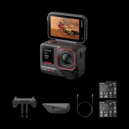 Insta360 Ace Pro 2 Creative Bundle, Dual Battery- Midnight Black