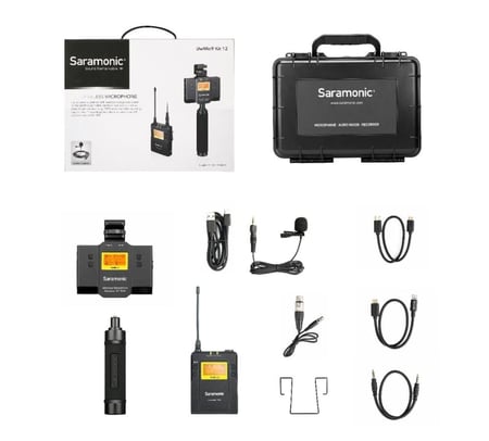 SARAMONIC UWMIC9 KIT12 UHF WIRELESS MICROPHONE SYSTEM (TX9+UWMIC9 SPRX9)