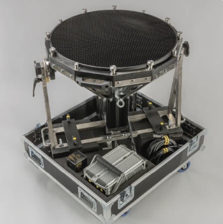 Dedolight HMI 1200W 700mm Parallel Beam Projector Kit complete with Flight Case on Wheels