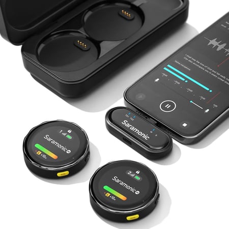 Saramonic BlinkMe U2 2.4GHz Wireless Smart Microphone with Touchscreen