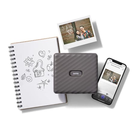Instax Link Wide Smartphone Printer (Mocha Gray) Film Pack