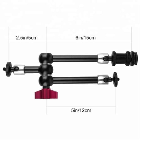 Focus Studio 3 Magic Arm Adjustable with Hot Shoe Mount Adapter Camera Bracket For DSLR
