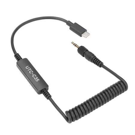 Saramonic 3.5mm Locking Type Male Jack to USB Type-C devices with signal converter