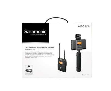 SARAMONIC UWMIC9 KIT12 UHF WIRELESS MICROPHONE SYSTEM (TX9+UWMIC9 SPRX9)