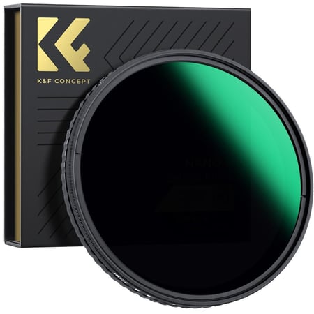 K&F Concept 82MM Nano-X Variable/Fader ND Filter,ND32~ND512,W/O Black Cross