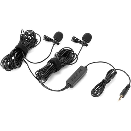 Saramonic  Dual Head Lavalier Microphone for DSLR Cameras, Camcorders, Smartphones & Recorders
