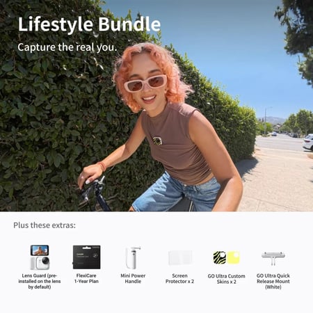 Insta360 Go Ultra LifeStyle Bundle-White