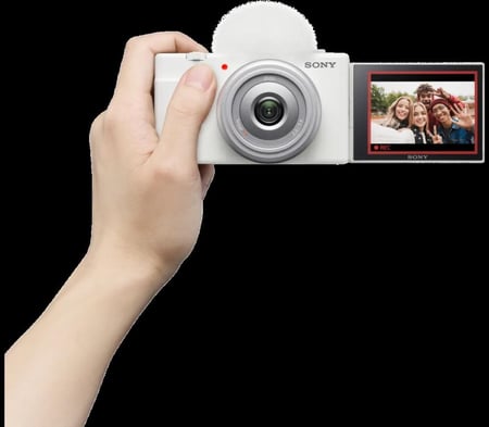 Sony ZV-1F Vlogging Camera (White)