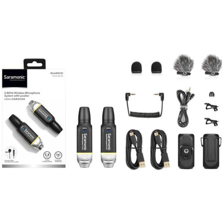 Saramonic Blink 800 B1 Digital Wireless Microphone (5.8 GHz)