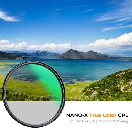 K&F Concept 67mm CPL Filter, True Color, HD, Waterproof, Anti Scratch, Green Coated