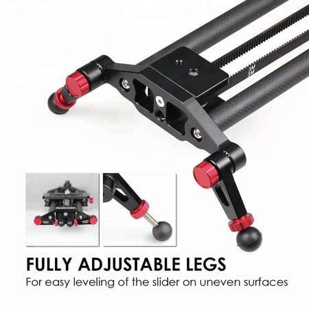 Focus Studio 150cm Flywheel Carbon Fiber Camera Track Dolly Slider Rail System