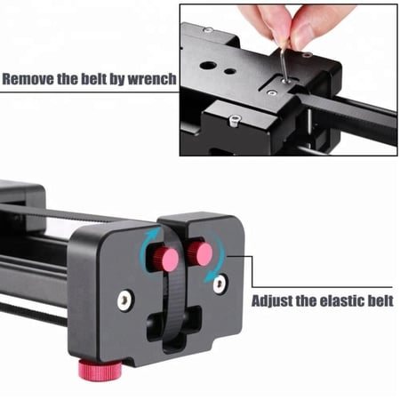 Focus Studio Double Slider 50cm 20in Compact Retractable Smooth Camera Track Slider