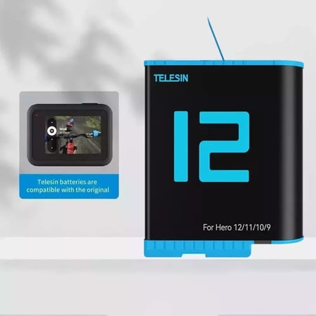 Telesin Battery for Go Pro Hero 9/10/11/12