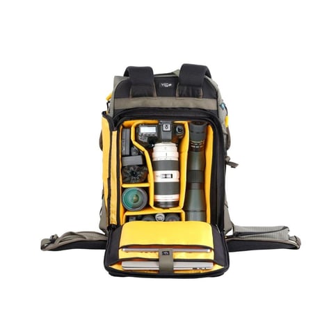 VANGUARD VEO ACTIVE49 KG (Khaki-Green) Camera Backpack W/USB Charger Connection