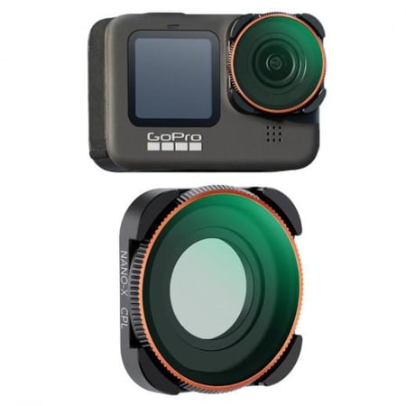 K&F Concept CPL Filter, HD, Anti-Reflection Green Coating, Waterproof and Scratch Resistant For Gopro HERO 9/10/11