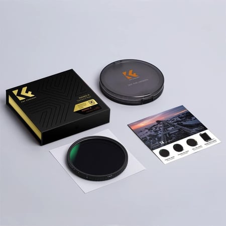 K&F Concept 77MM Nano-X Variable/Fader ND Filter, ND32~ND512, W/O Black Cross