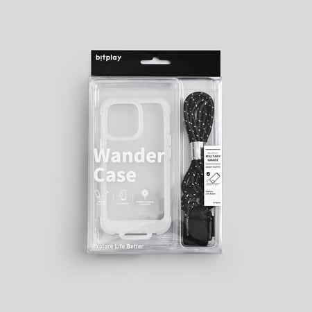bitplay CE-13-CR-PK-01 Wander Case for iPhone 13 Series (6.1")-Clear