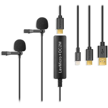 Saramonic LavMicro+DC2M Dual Microphone for iOS, Android & Computer