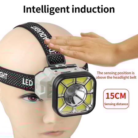 كشاف رأس بإضاءات متعددة - قابل للشحن