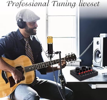 مكسر صوت مع ميكروفون ومكثف احترافي بودكاست BM-800