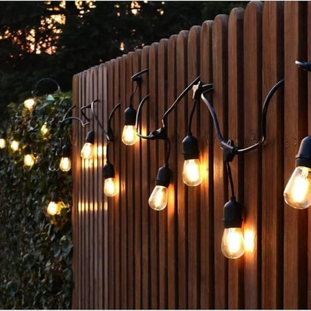 عقد لمبات LED بالطاقة الشمسية والكهرباء 20 متر  وريموت تحكم