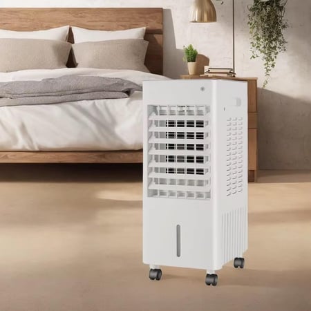 مكيف صحراوي متنقل – يعمل بالطاقة الشمسية والكهرباء