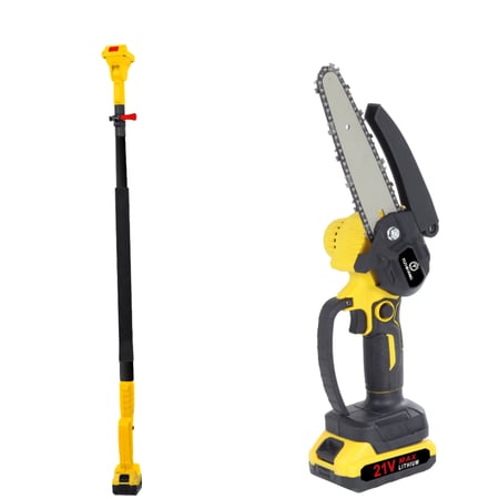 منشار كهربائي خشب 8 بوصة لاسلكي بطارية مع ذراع تمديد طويل