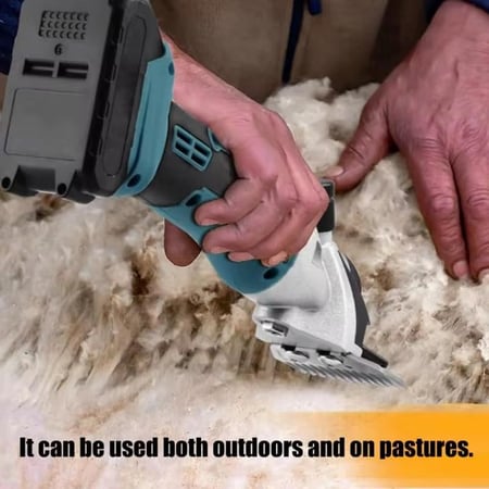 مكينة حلاقة وجز صوف الغنم والإبل والمواشي لاسلكي بطاريتين