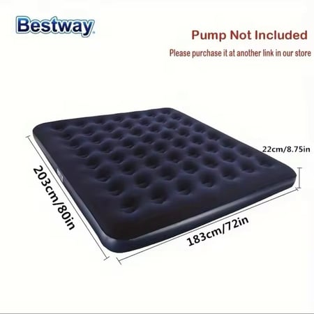 سرير نوم نفخ هوائي مخمل مقاس كبير