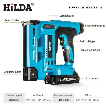 دباسة كهربائية لاسلكية مع بطارية ليثيوم – متعددة الاستخدام للخشب والديكور