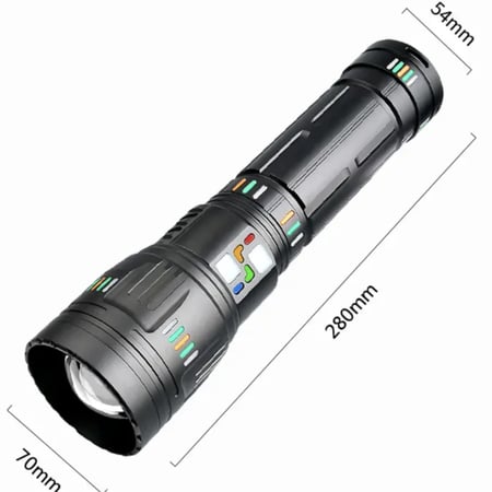 كشاف تلسكوبي قوي جدا بإضاءة طويلة المدى خاصية الليزر