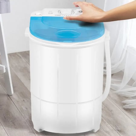 غسالة ملابس صغيرة 4.5 لتر مع تجفيف – مناسبة للملابس والشوزات