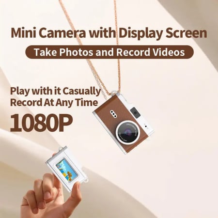 كاميرا نانو رقمية صغيرة جدا بشاشة - ميني كاميرا 1080P