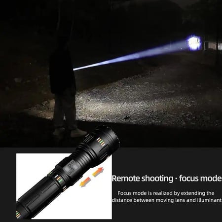 كشاف تلسكوبي قوي جدا بإضاءة طويلة المدى خاصية الليزر