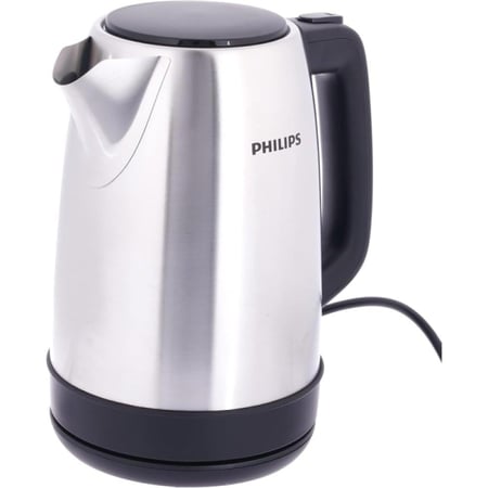 فيليبس غلاية ماء 1.7 لتر 2200 واط ستيل - فضي - HD9350/92