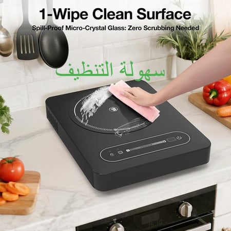 موقد طهي حثي 2100 واط + وعاء عميق