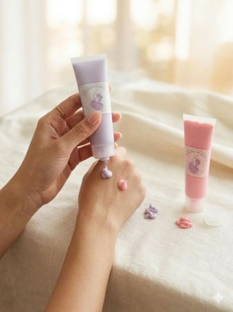 عبوتان كريم يد - اللمسة المخملية - كريم االافندر