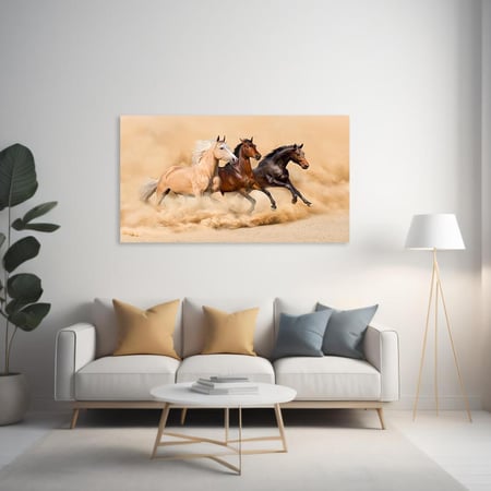 لوحات خيل بتصميم مودرن - لوحات خيل - تحفة دارك للوحات الجدارية