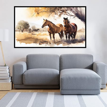 لــــوحات الخيل  بتصميم عــــصــري  - تحفة دارك للوحات الجدارية