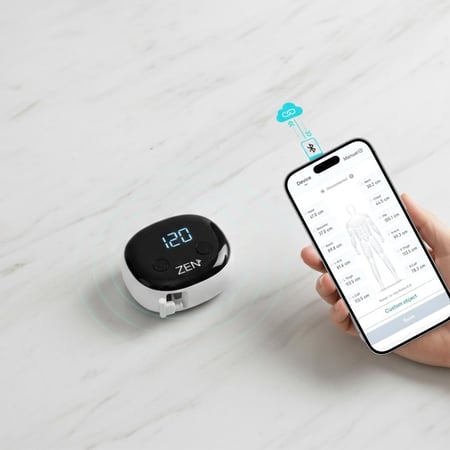 الشريط المتري الذكي لقياس محيط الجسم ومتابعة الدهون