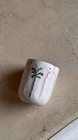 كوب pink palm