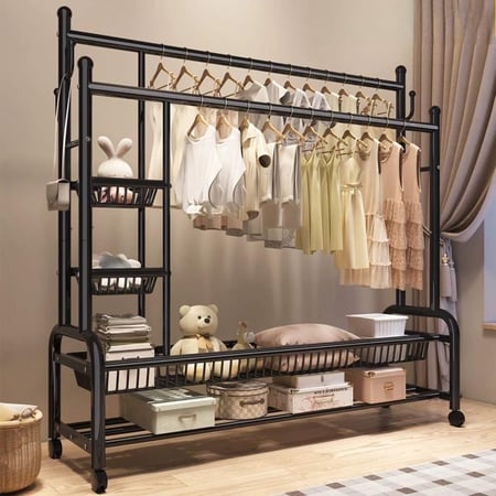 علاقة ملابس مزدوجة