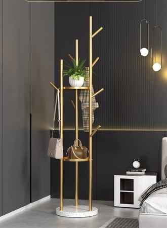 حامل معاطف عصري شماعة ملابس عصرية حامل معاطف باللون الأسود