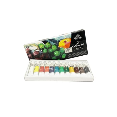 فينيكس ألوان زيتية 12 لون 12 ملي ، موديل : NO.PO1212