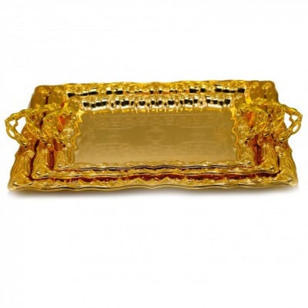 طقم طوفري تقديم ذهبي ط3 قطعة