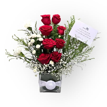 فازة ورد احمر انيقة