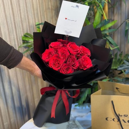 باقة الهيبة – ورد أحمر فاخر